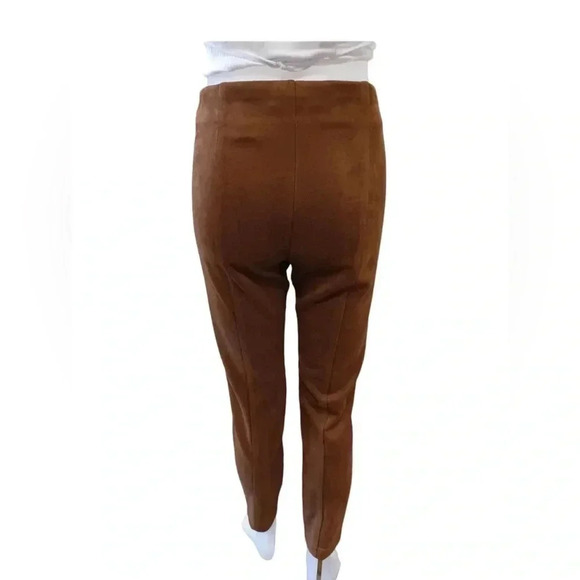 Ivanka Trump Faux  Suede Brown Stretch Pants Size P (12) - Picture 6 of 12